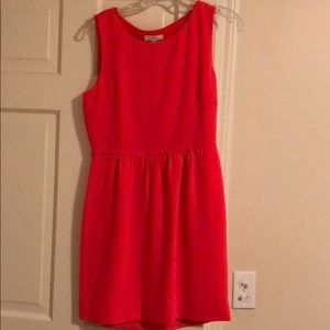 JCrew electric pink/orange dress in size 4